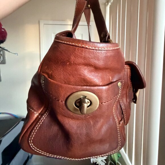 Coach 65thAnniversary Mandy Vintage Y2K Whiskey Brown Leather Shoulder Bag 10330 - Picture 6 of 15